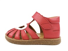Angulus red off-white heart sandal
